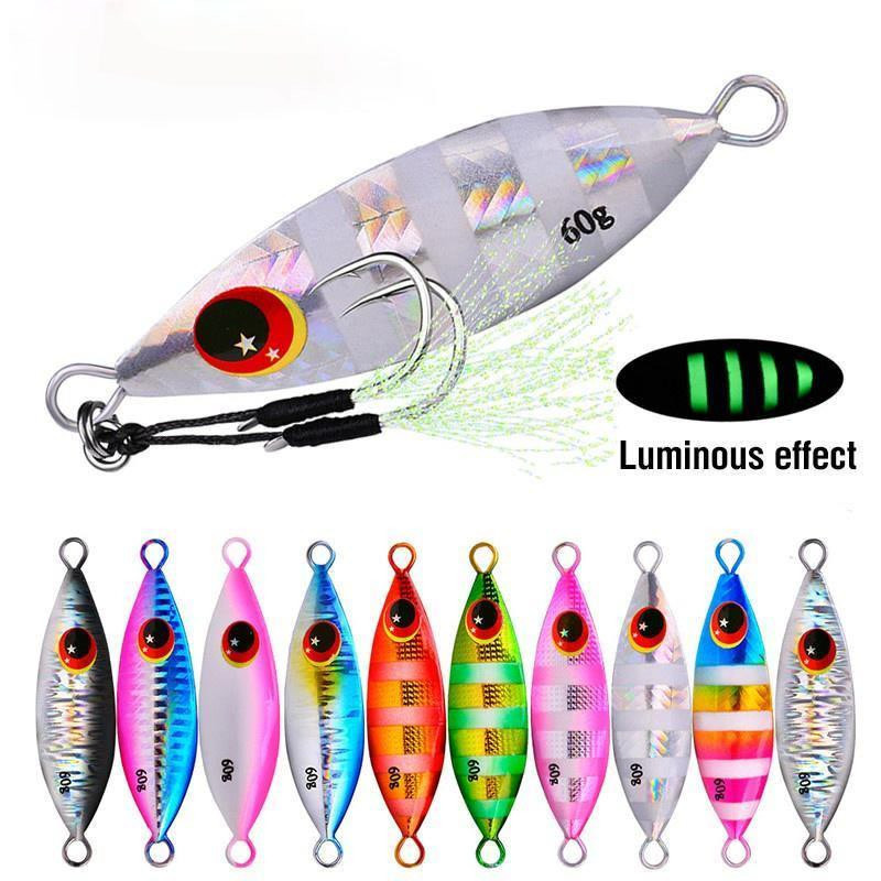 Fishing Lure Buzzbait - Metal Jig Spoon Lure 10-60g Fishing