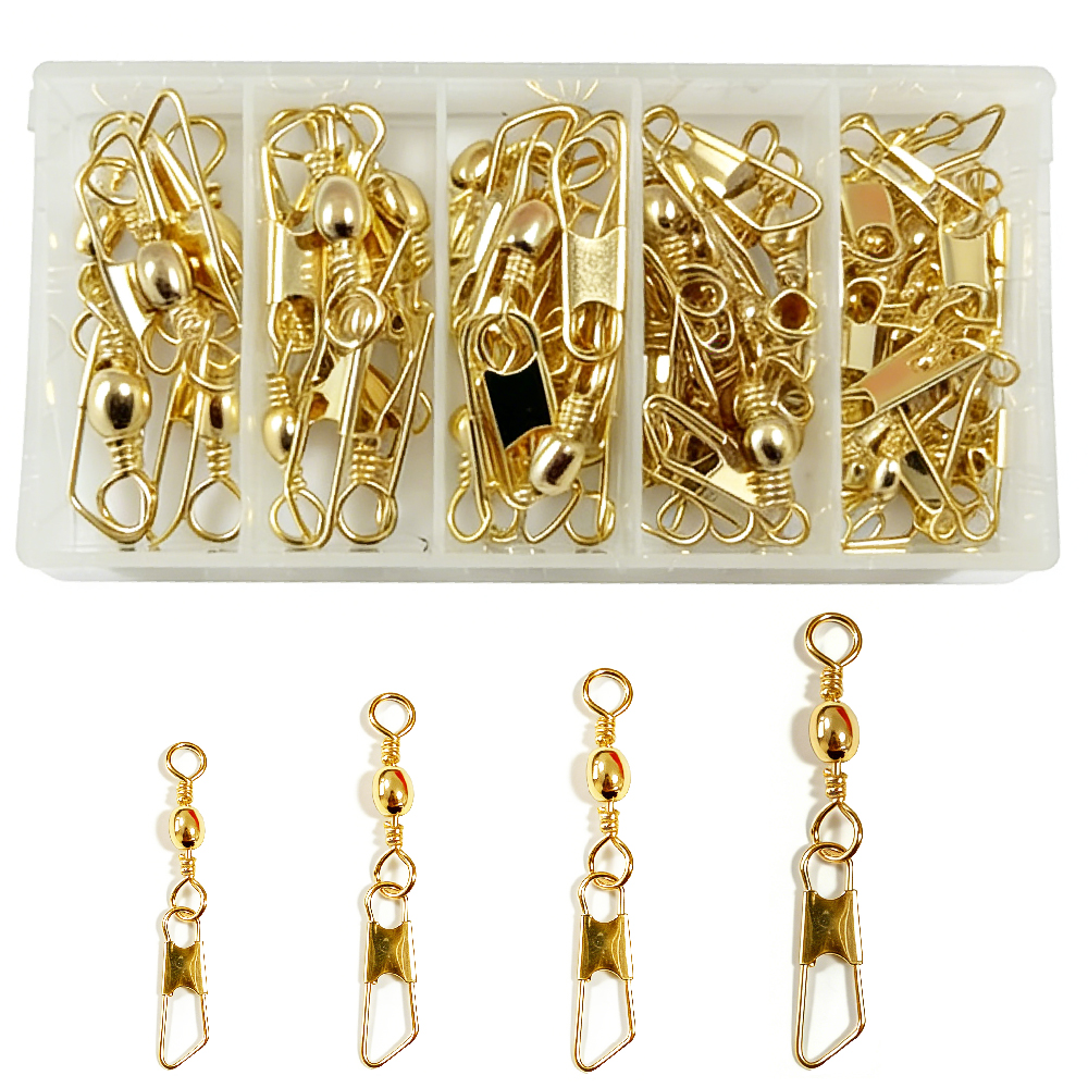 50Pcs Gold Fishing Barrel Swiv - Fishing Lure Accessories recensione e prezzo