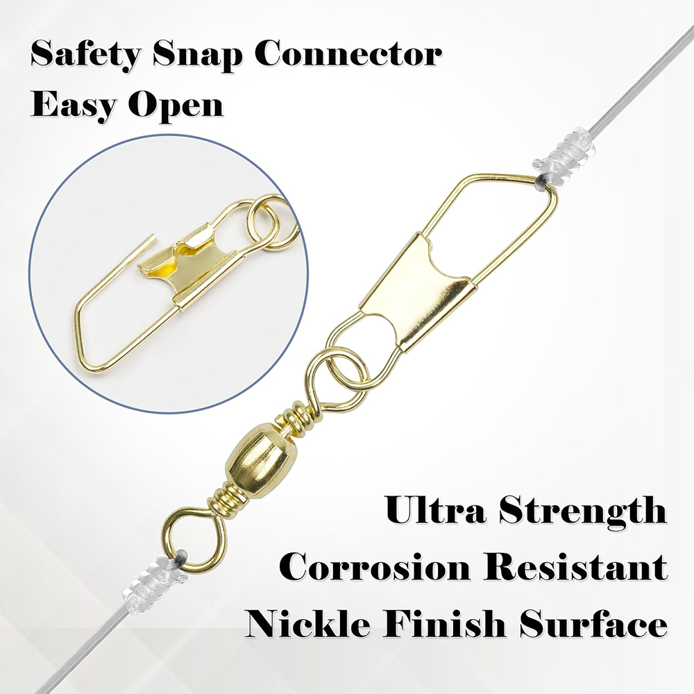 50Pcs Gold Fishing Barrel Swiv - Fishing Lure Accessories recensione e prezzo