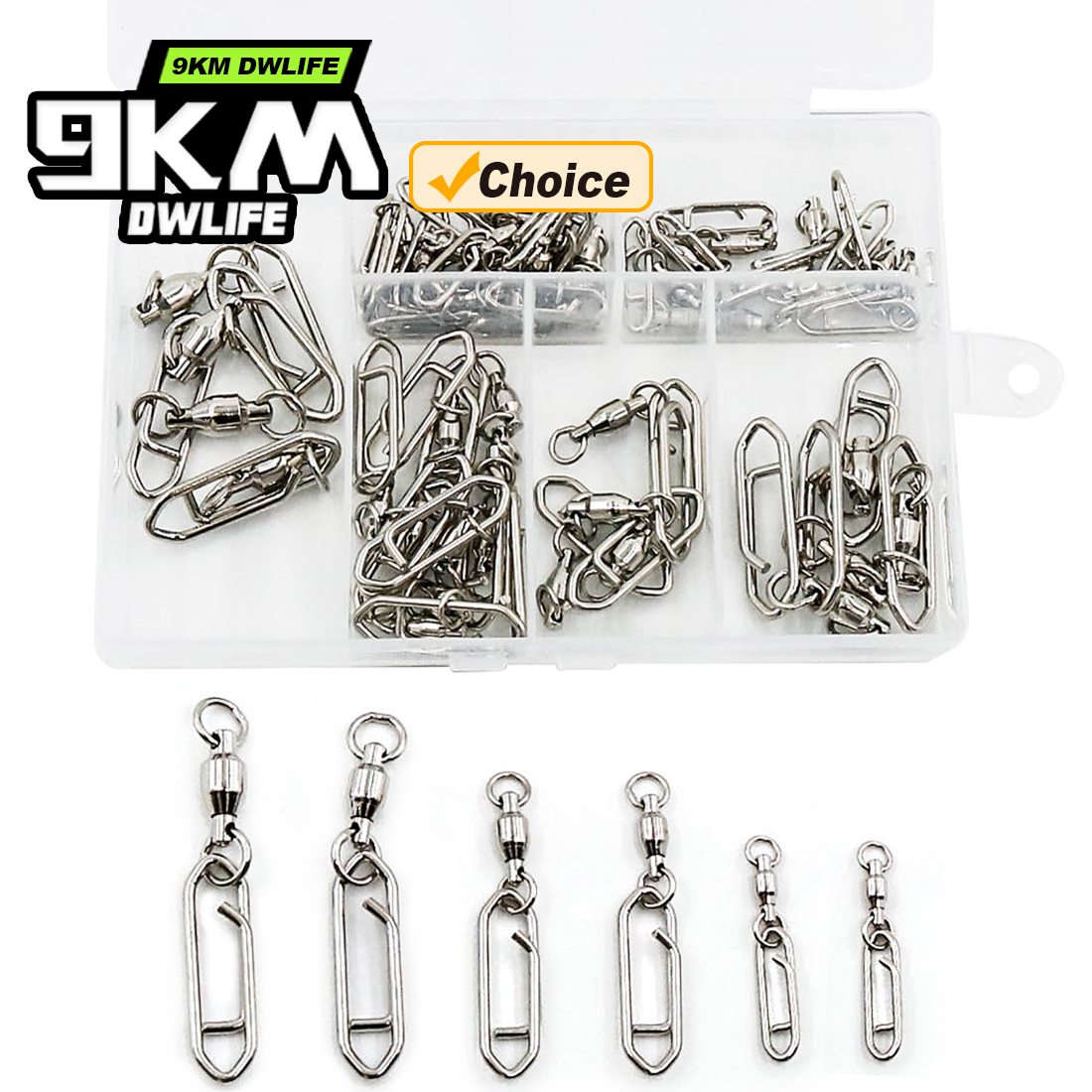9KM Fishing Swivel Snap Kit 50 - Fishing Lure Making Kit recensione e prezzo