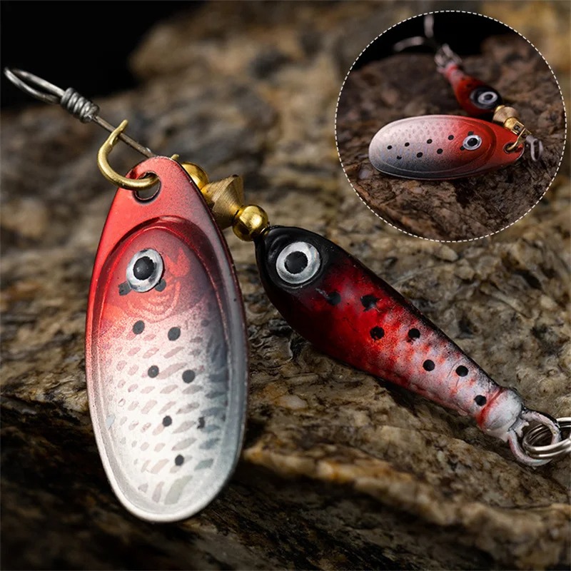 Fishing Spinner Lure Metal Rot - Fishing Lure Blade Bait recensione e prezzo