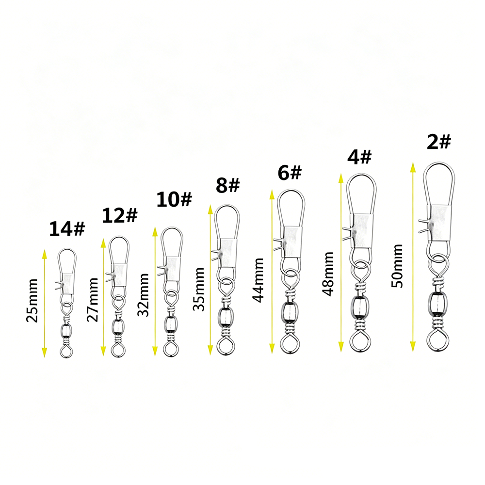 50Pc/box Stainless Steel Swive - Fishing Lure Box recensione e prezzo