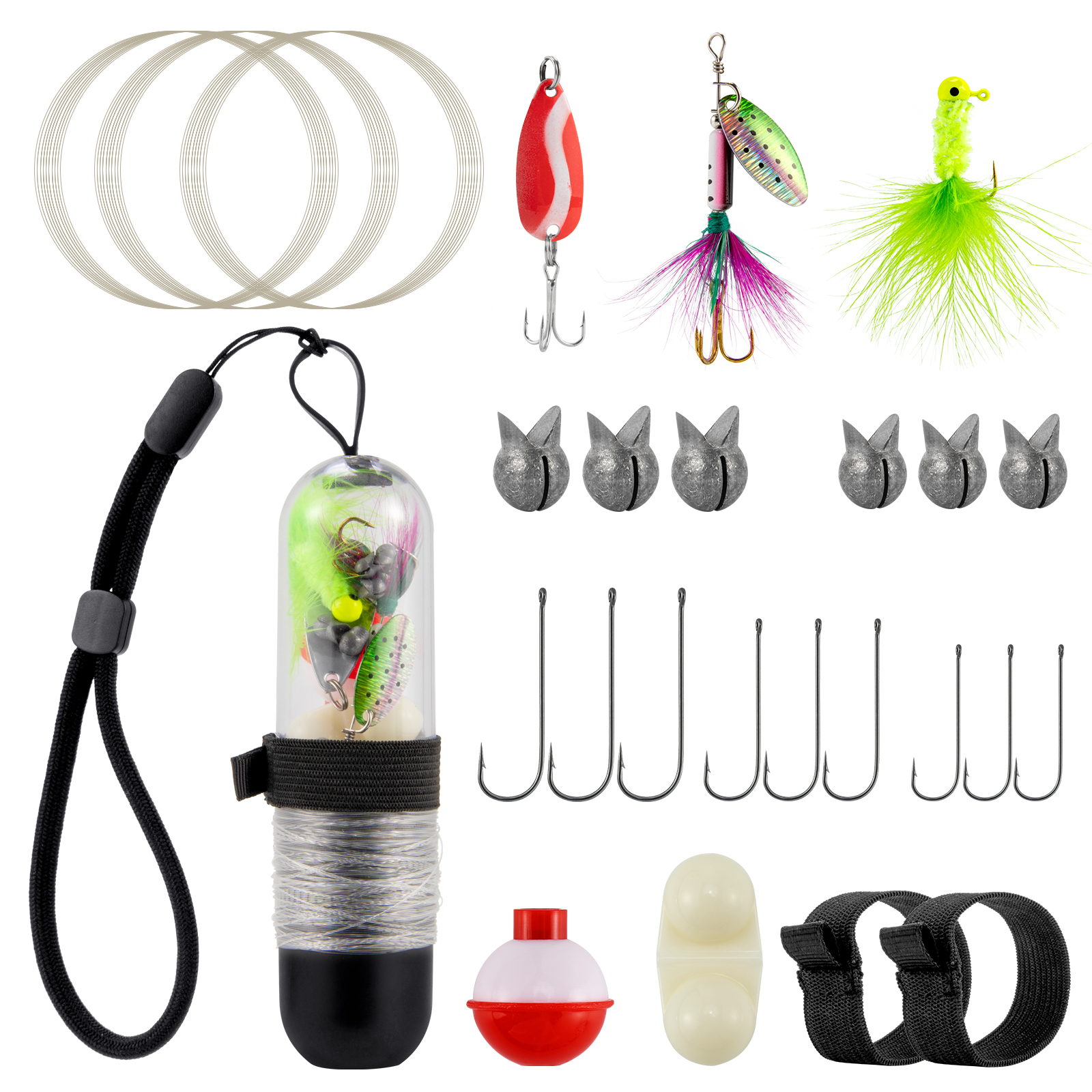25pcs Survival Fishing Kit Poc - Fishing Lure Spinner recensione e prezzo