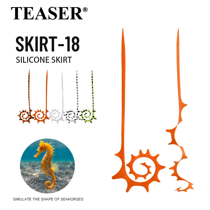 TEASER 5pcs SKIRT-18 145mm Sil - Fishing Lure Jig recensione e prezzo