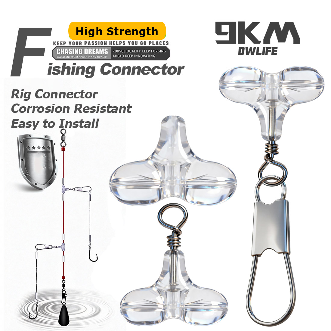 9KM T Shape Fishing Cross Bead - Fishing Lure Accessories recensione e prezzo