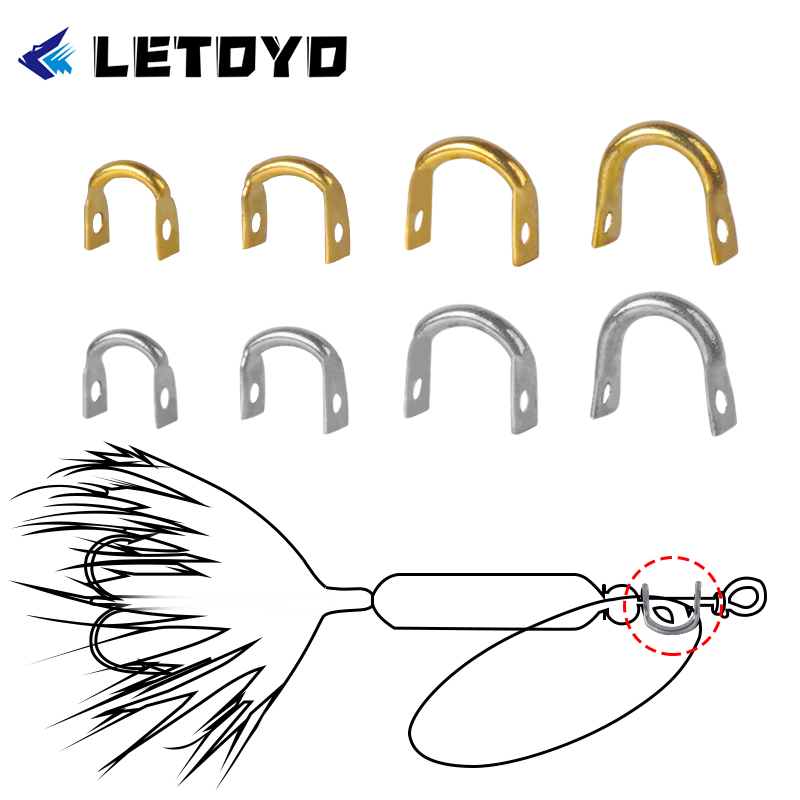 LETOYO 100pcs Folded Clevises  - Fishing Lure Spoon recensione e prezzo