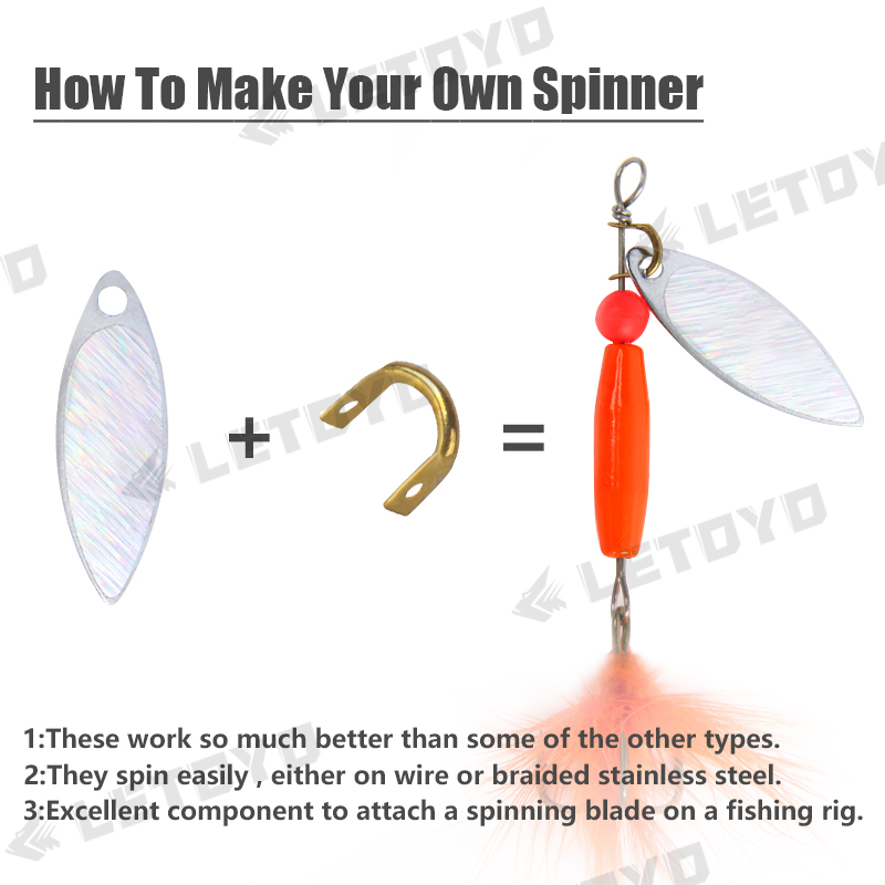 LETOYO 100pcs Folded Clevises  - Fishing Lure Spoon recensione e prezzo
