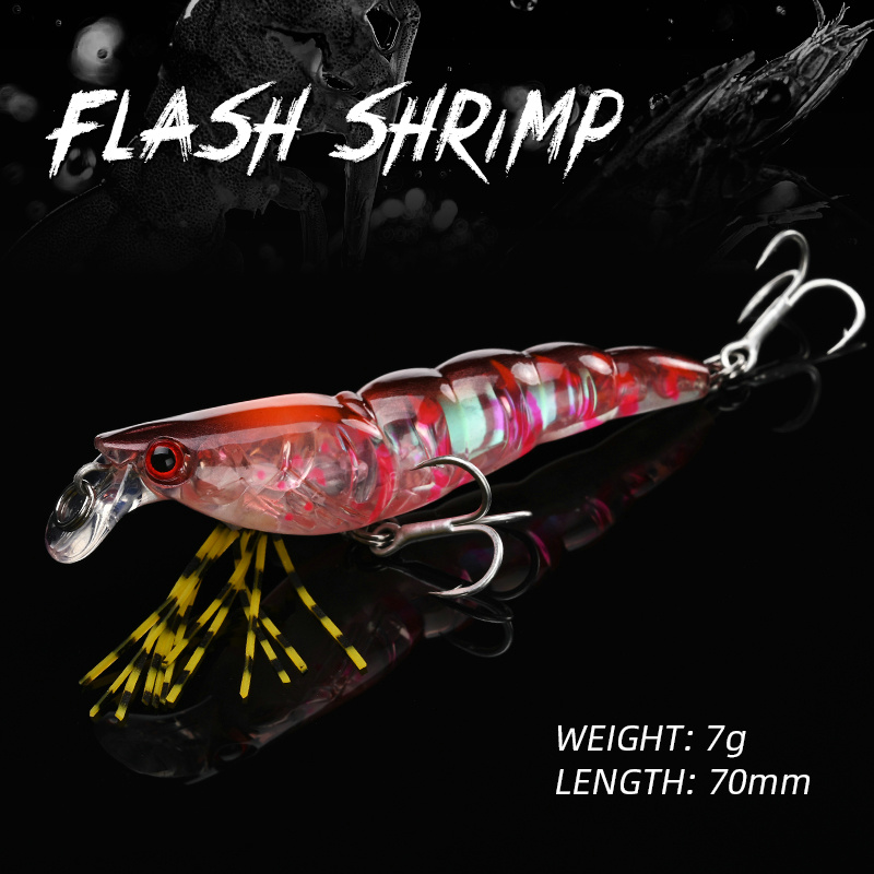 ALLBLUE 3D Flash Shrimp 70mm 7 - Fishing Lure Buzzbait recensione e prezzo