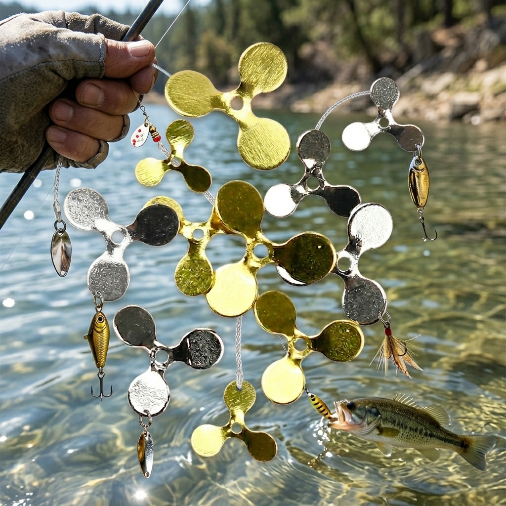 200Pcs 3-Blade Propeller Fishi - Fishing Lure Blade Bait recensione e prezzo