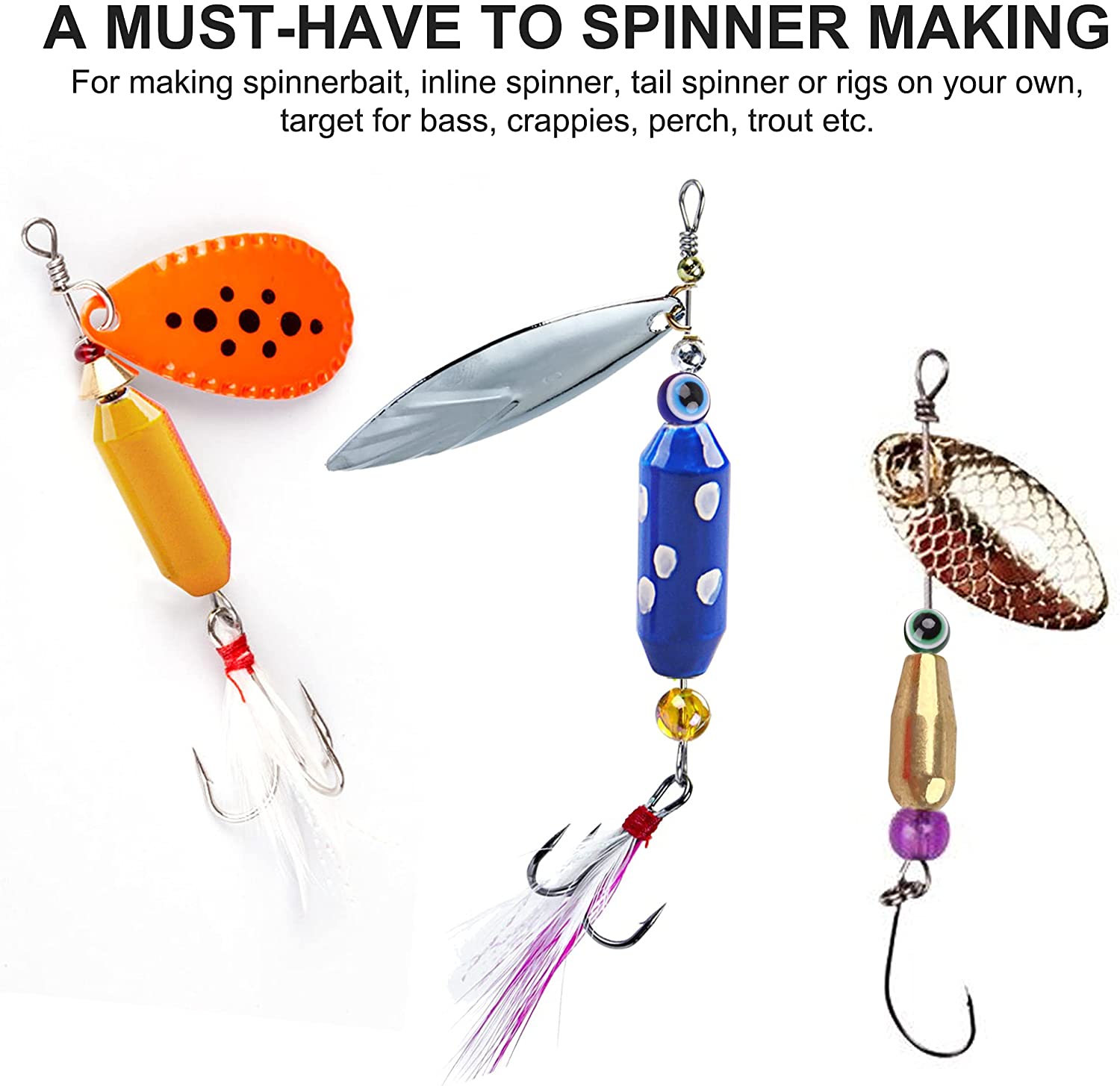 10pcs Fishing Brass Spinner Lu - Fishing Lure Spinnerbait recensione e prezzo