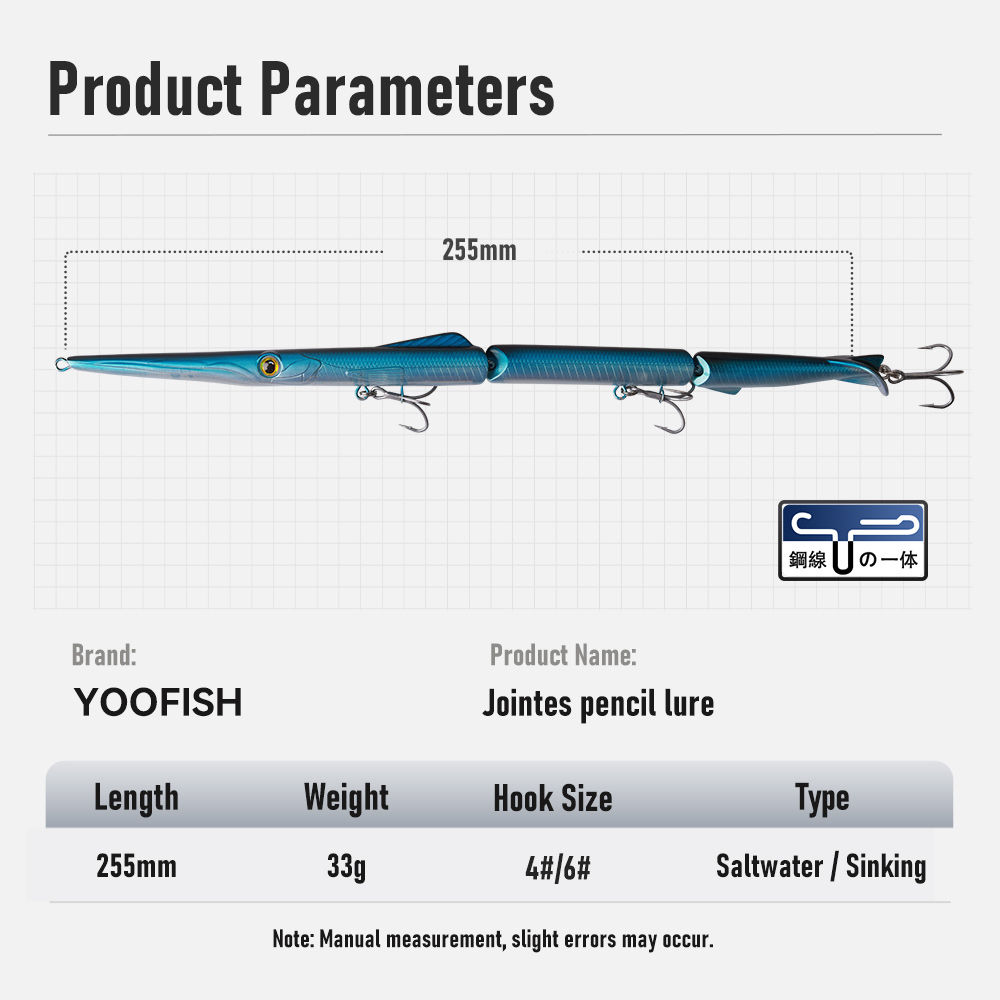 YOOFISH Jointed Pencil Bait 3  - Fishing Lure Popper recensione e prezzo
