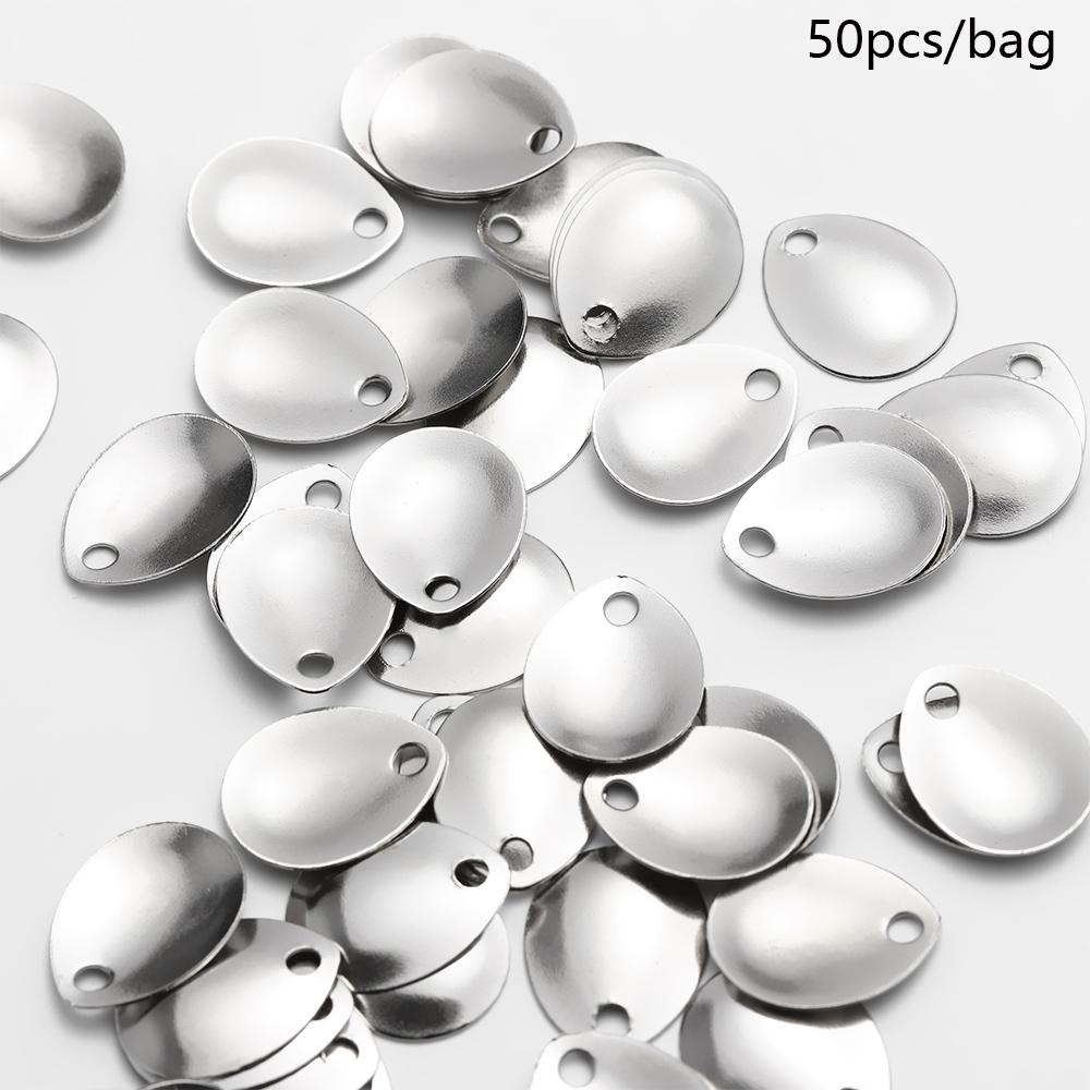 50PCS Silver Smooth Nickel Seq - Fishing Lure Spoon recensione e prezzo