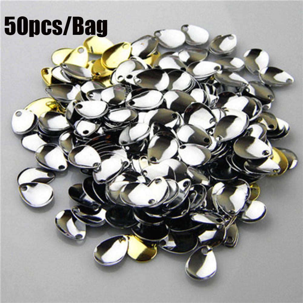 50PCS Silver Smooth Nickel Seq - Fishing Lure Spoon recensione e prezzo