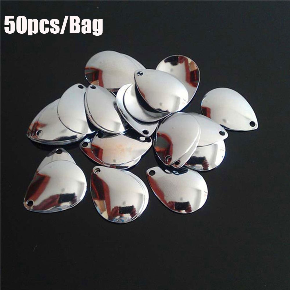 50PCS Silver Smooth Nickel Seq - Fishing Lure Spoon recensione e prezzo