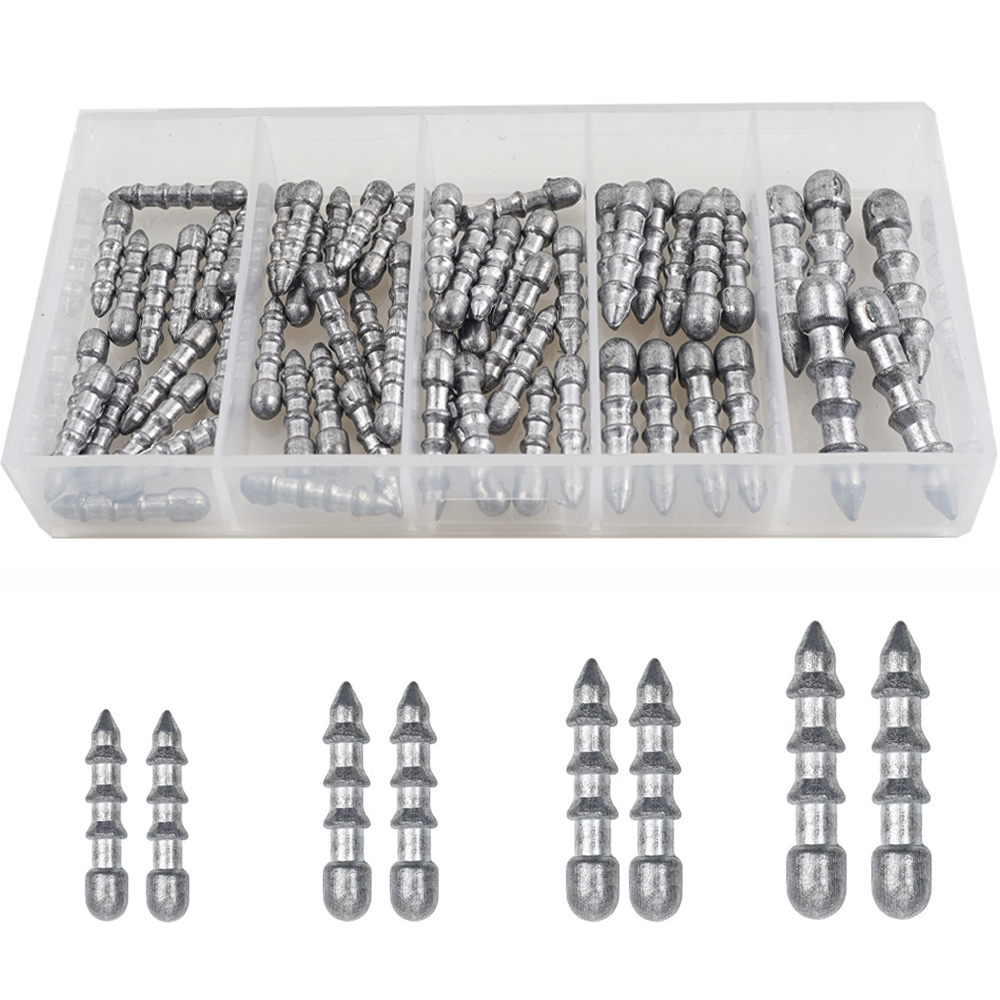 60PCS Nail weights Worm Fishin - Fishing Lure Accessories recensione e prezzo