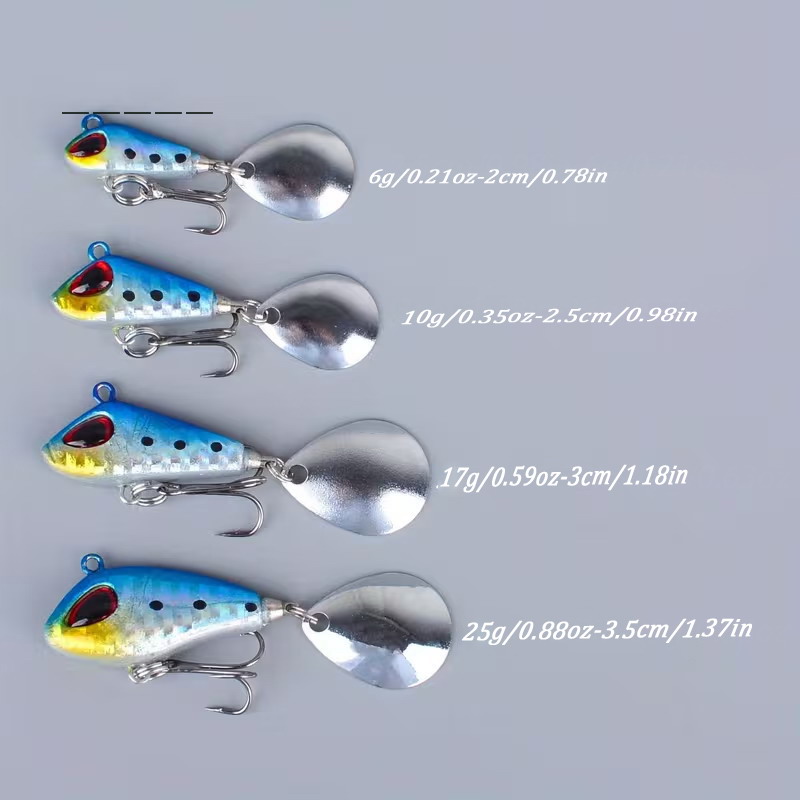 5/6pcs Mini VIB With Spoon Fis - Fishing Lure Spinnerbait recensione e prezzo