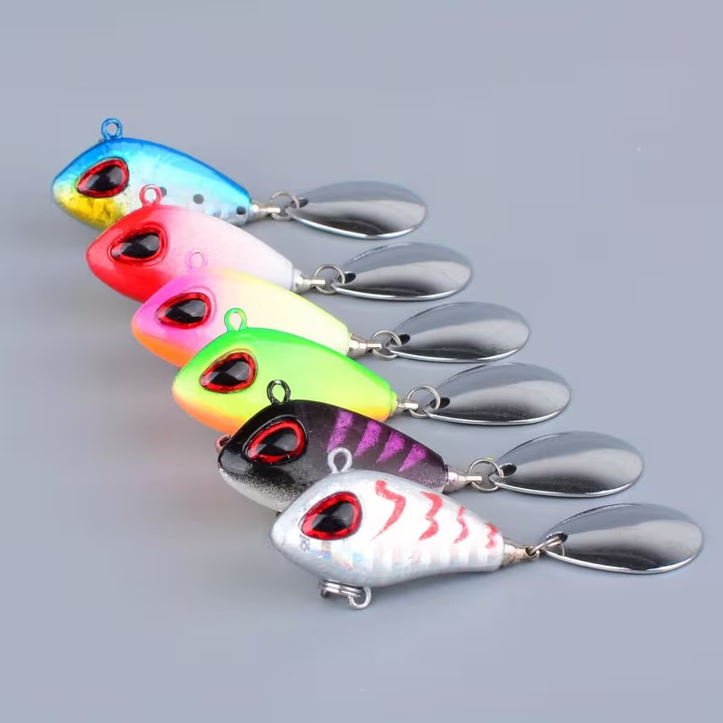5/6pcs Mini VIB With Spoon Fis - Fishing Lure Spinnerbait recensione e prezzo