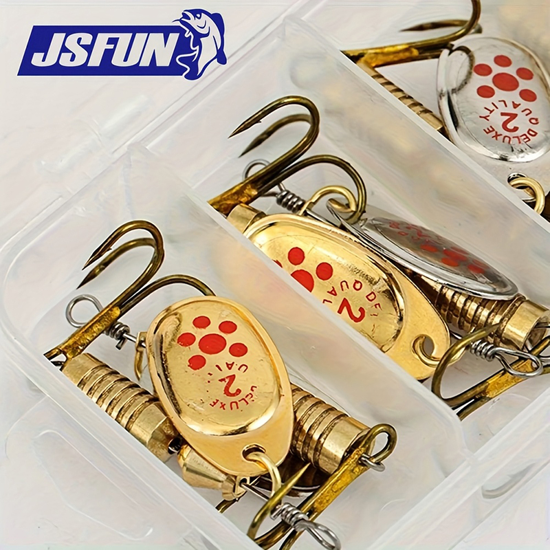JSFUN 10pcs Spinner Lure Set w - Fishing Lure Blade Bait recensione e prezzo