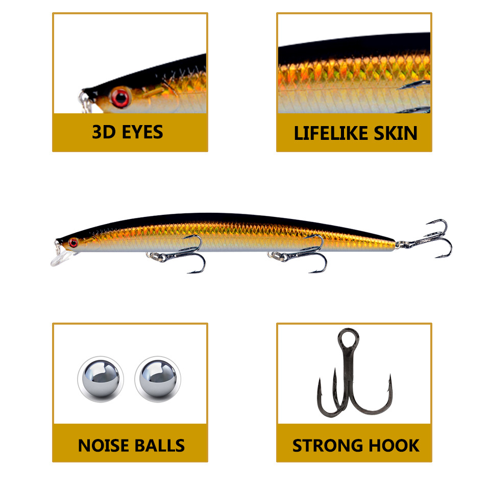 18cm 24g Minnow Fishing Lure L - Fishing Lure Crankbait recensione e prezzo