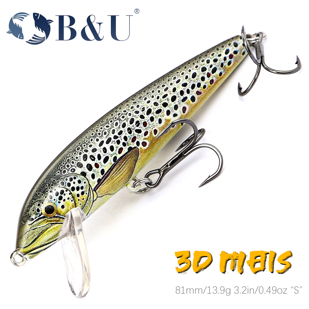 B&U 80mm Sinking Minnow Wobbli - Fishing Lure Jerkbait recensione e prezzo