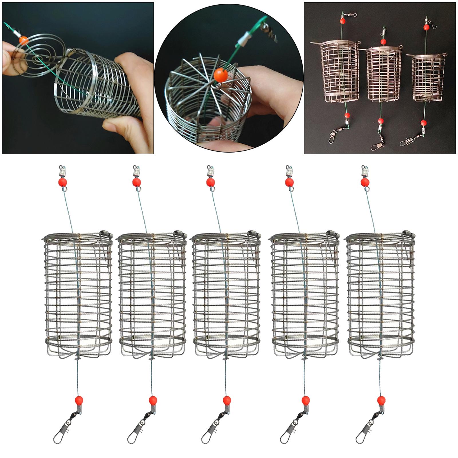 5x Solid Fishing Feeder Cage T - Fishing Lure Topwater recensione e prezzo