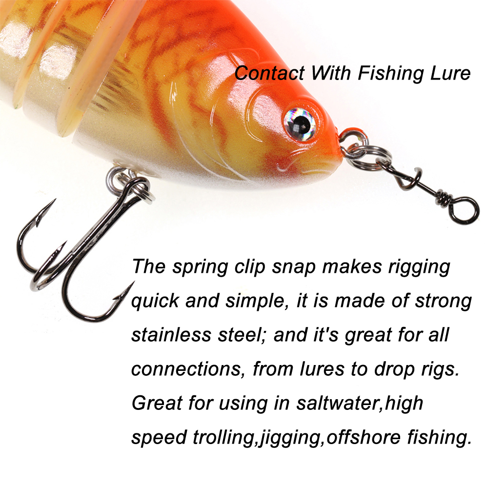 Bimoo 50pcs Stainless Steel Qu - Fishing Lure Accessories recensione e prezzo