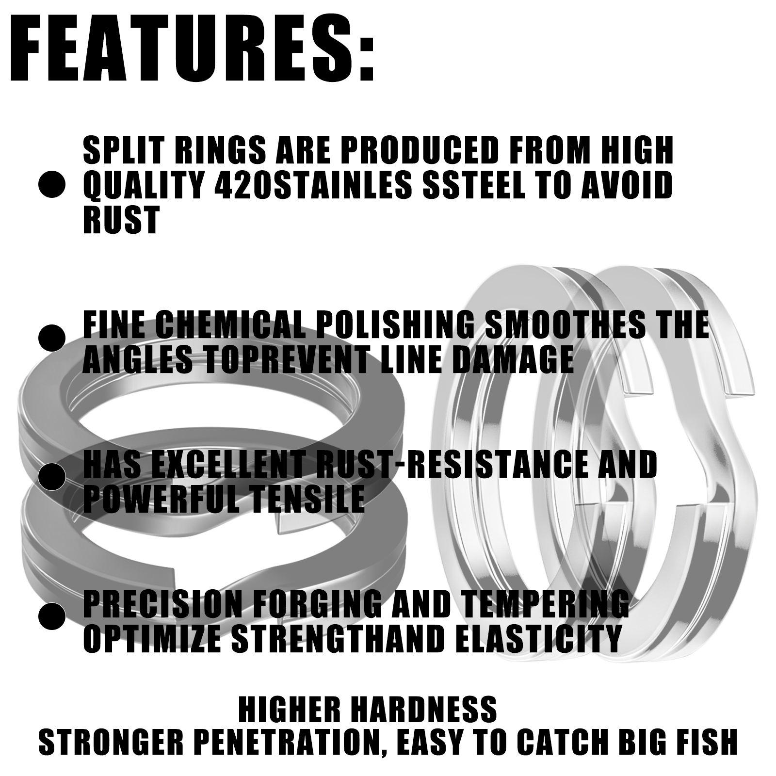 100pcs Fishing Split Rings Sta - Fishing Lure Making Kit recensione e prezzo