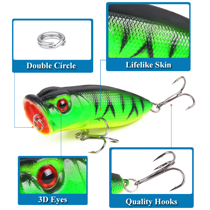 6pcs 6colors（opp bag）/5pcs 5co - Fishing Lure Popper recensione e prezzo