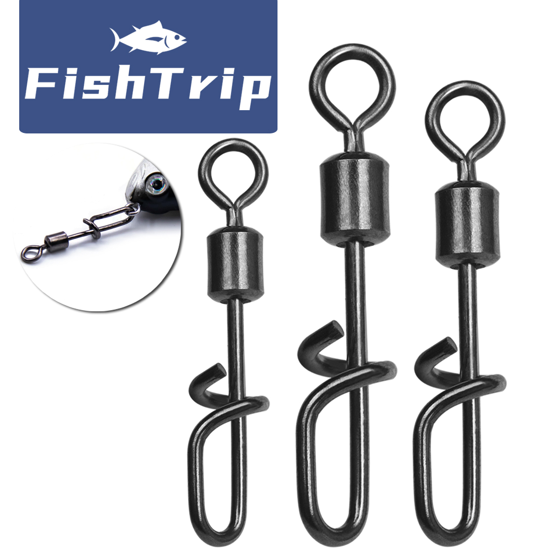 FishTrip Fishing Swivel Snap T - Fishing Lure Accessories recensione e prezzo