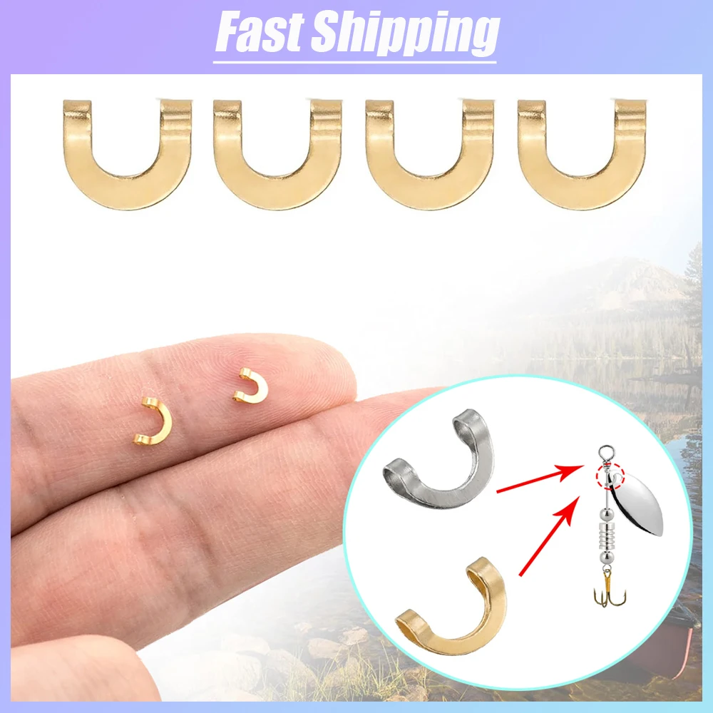 100pcs Fishing U Shaped Fixed  - Fishing Lure Spinnerbait recensione e prezzo